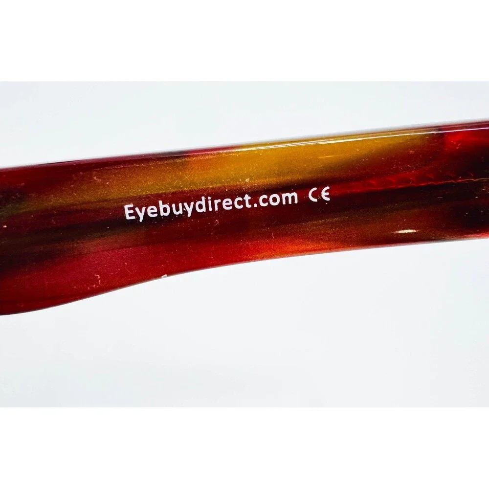 EyeBuyDirect Koping Eyeglasses Womens Black Red Tortoise 55-16-140 C1 55mm